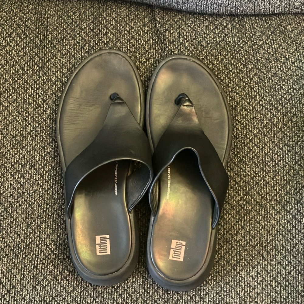 Fitflop Black Sandals with Minimalist Design